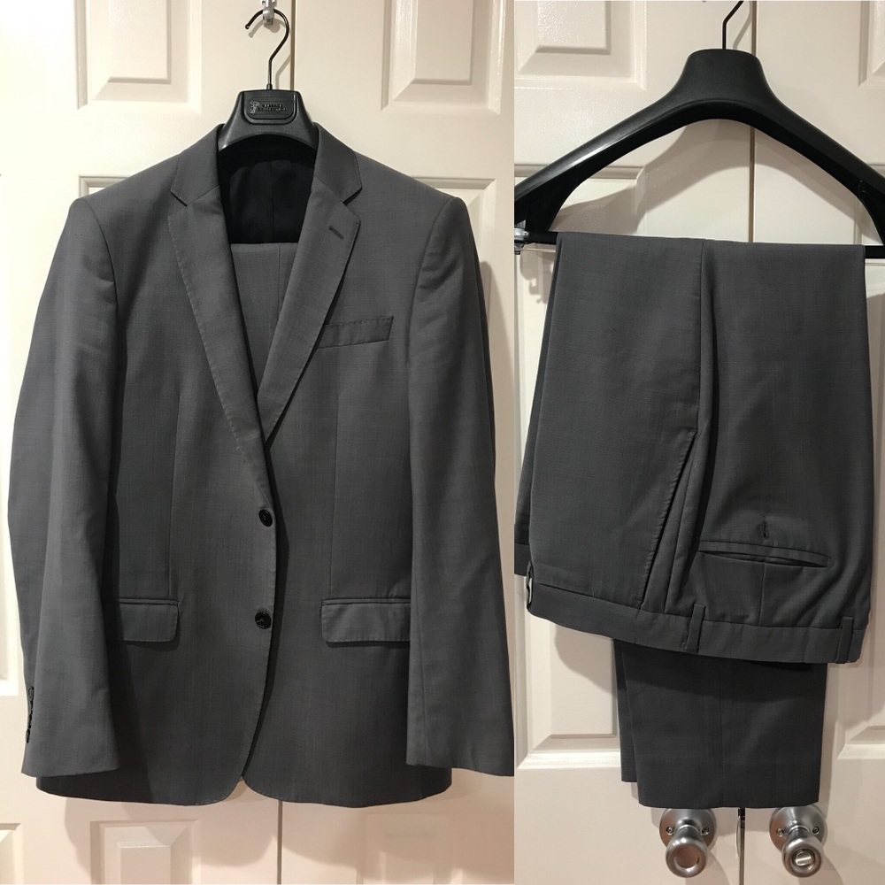 Versace Collection Men's Charcoal Gray Two-Piece Suit